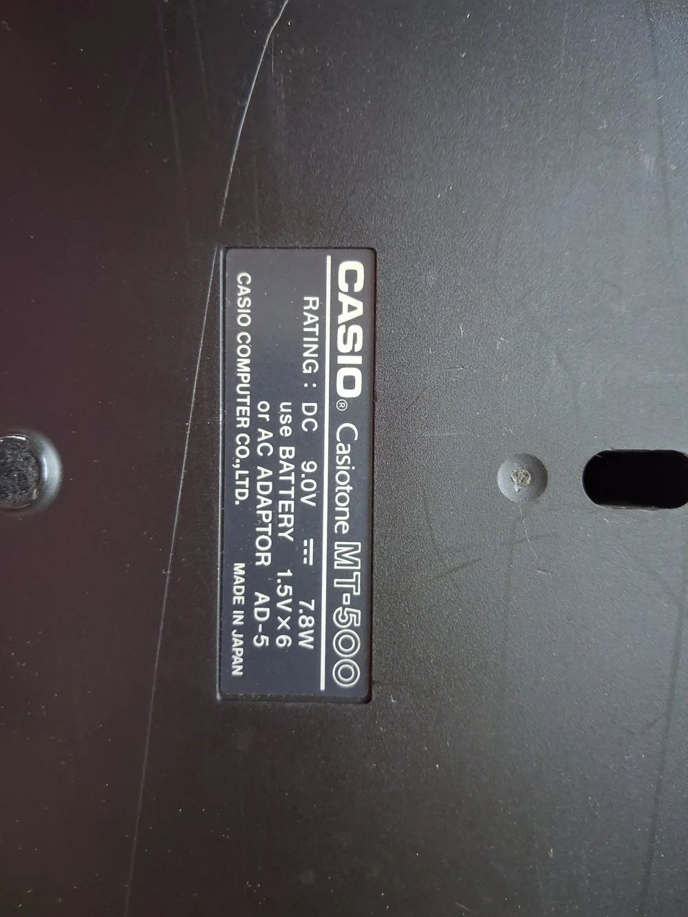 Casio Electronic Keyboard Synthesizer – Black with Orange Accents